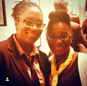 Sheree L Greer and I at Fantastic Ekphrastic